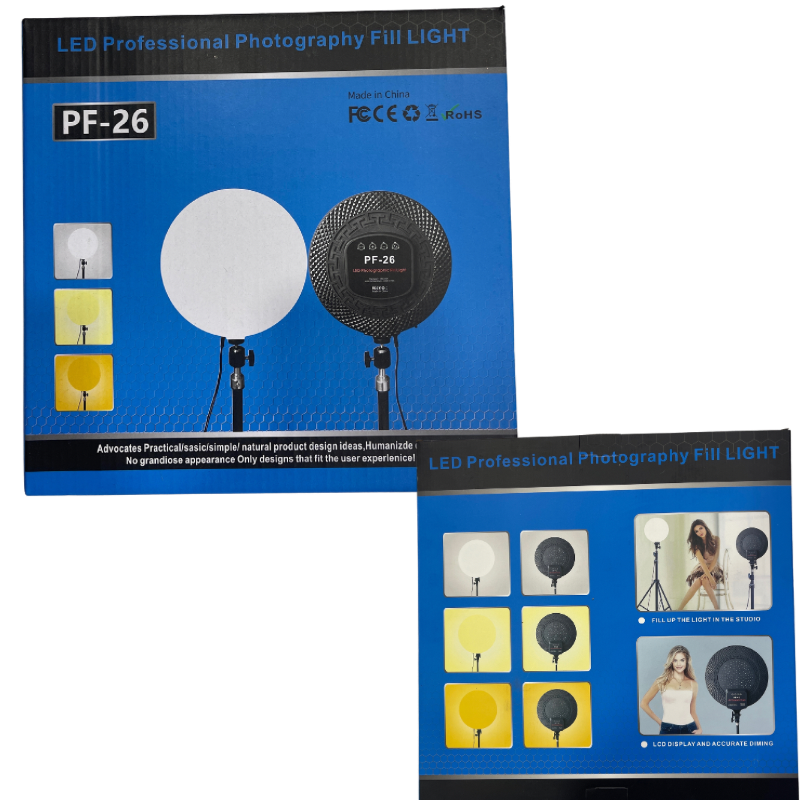 LUZ LED PROFESIONAL PARA FOTOGRAFIA 26 CM
